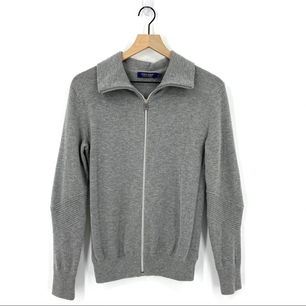 Ralph Lauren Gray Full-Zip Zip-Up Sweatshirt Hoodie